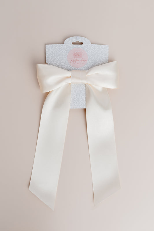 Maria Satin Bow Barrette