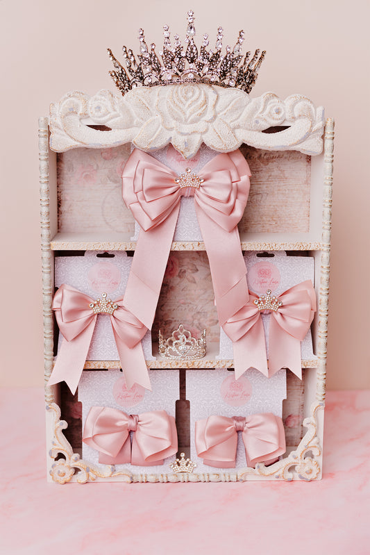 Martina Bow Barrette in Blush