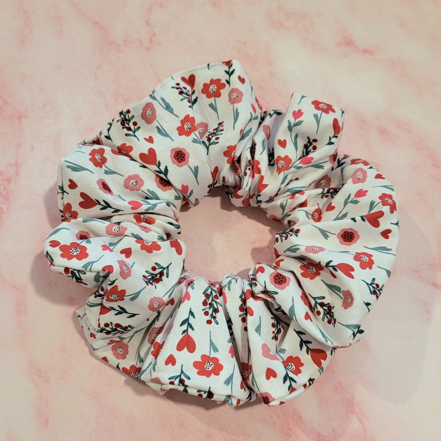 Flora Cotton Scrunchie