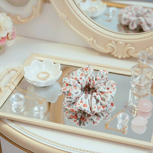 Flora Cotton Scrunchie